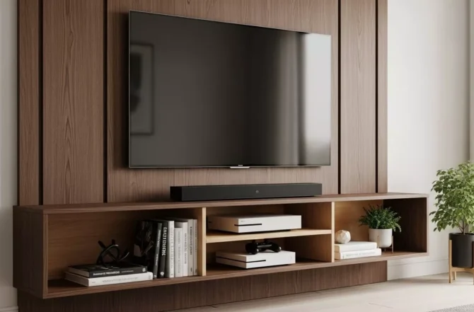 Painel para TV com Rack Integrado